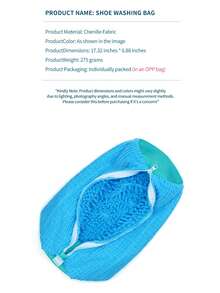 Plush Shoe Washing Bag For Laundry – Machine & Dryer Friendly Shoe Cleaner Bag – Perfect For Sneakers, Tennis Shoes & Trainers – Reusable, Durable & Protective – Top