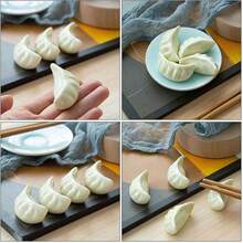 1pc/2pcs/4pcs Ceramic Dumpling Chopstick Rest, Elegant Chopstick Holder, Cutlery Rack, Suitable For Home, Restaurant, Kitchen And Party (White) - White - View 9