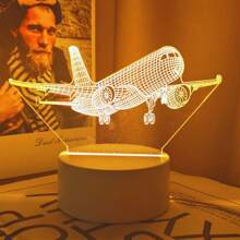 1 件飞机/喷气式飞机创意夜灯，天文航空爱好者收藏礼品灯，家居装饰照明，适合情人节、感恩节、生日礼物
