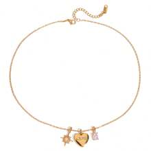 Heart Mom Pendant Necklace For Mother's Day Stainless Steel Delicate Jewelry Gift Zirconia Star Charm Necklace