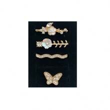 1 pieza Accesorio de banda de reloj inteligente de mujer con nuevo diseño de mariposa, flores y cristales de aleación de zinc, compatible con Apple Watch Ultra/SE/9/8/7/6/5/4/3/2/1 de 38/40/41/42/44/45/49mm