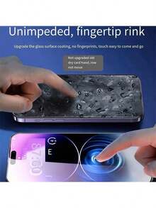 1pc Apple Tempered Glass Screen Protector, Includes Easy Installation Kit, Smooth Surface, Bubble-Free Installation - Random Front/Back Packaging - Dust Removal Chamber [HD Film] - View 5