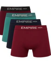 Kit Of 4 Adult Cotton Boxer Briefs - Nhiều màu - Xem 1