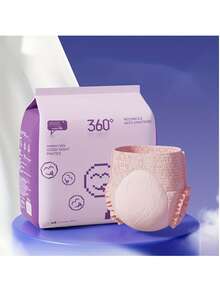 6 par nattbyxor för sinnesro, mensskydd för kvinnor för att förhindra sidoläckage - Rosa - Visa 1