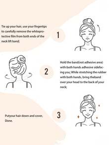 Invisible Neck Lift Tape, Breathable Neck Tape, Elastic Neck Tape, Unisex, For Neck Lifting And Skin Care, Neck Wrinkle Removal Tape, High Elasticity Invisible Neck Lift Tape, Can Hide Double Chin And Loose Skin, Invisible Instant Anti-Wrinkle Tape, Invisible Fine Lines And Wrinkle-Free - Multicolor - View 9