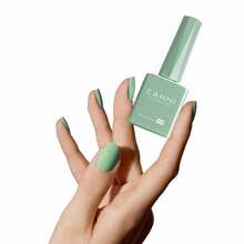 Light Green Gel Nail Polish 1Pcs Sage Green Gel Polish Mint Color High Gloss Soak Off U V Nail Manicure Salon DIYDEVO - 9020-Xanh lá cây xô thơm - Xem 5