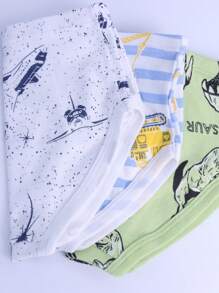 6 Pieces Boys Underwear Soft Cotton Truck Dinosaur Briefs Children
