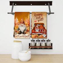 2/4 pièces Serviettes décoratives d'Halloween - Très absorbantes, en microfibre, lavables en machine, conviennent pour la décoration de fête, la cuisine, la cuisson, les cadeaux de pendaison de crémaillère et le nettoyage. Adaptées pour la cuisine, la salle de bain et les toilettes