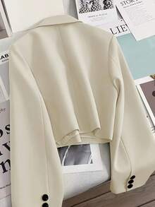 Women's Elegant Fashion Elegant Short Casual Solid Color Daily Long Sleeve Blazer