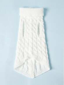 PETSIN 小狗毛衣适合小型中型犬猫衣服冬季保暖宠物高领吉娃娃背心柔软约克夏外套泰迪夹克 - 彩色 - 查看 20