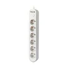 CILIA 1/2 Pcs 6-In-1 European Standard Power Socket, With 6 AC Power Sockets, Supports Multi-Device Charging, Overload Protection, Surge Protection, Wall-Mounted, 1.5M/5FT Extension Cable, Suitable For Home, Office, Travel - EU E Type Plug(220-240V) - View 10