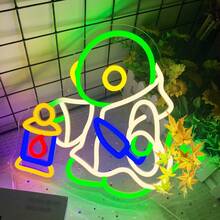 Tonberry Master LED 霓虹灯 - USB 供电、可调光且充满活力的游戏灯 - 非常适合卧室、游戏室