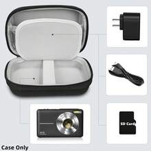 Cámara digital CAMKORY 4K, cámara de vlogging de 48MP con autofocus y flash, cámara digital compacta de 2.8" con zoom 16X, anti-sacudidas, tarjeta de 32GB, cámara compacta portátil para adolescentes, adultos y principiantes