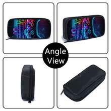 3 PiecesGaming Keyboard And Controller Patterned Backpack For Teens And Adults With Personalized Style, Book Bag, Lunch Bag, Pen Pouch - Multicolor - View 10