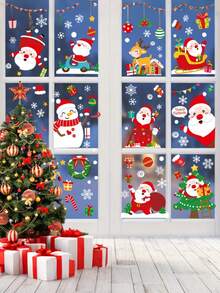 A Set Of 9 Sheets With A Total Of 100 Patterns, Featuring Elements Such As Santa Claus Riding A Motorcycle, Christmas Trees, Snowflakes, Snowmen, Houses, Deer, Gifts, And Christmas Balls. These Patterns Can Be Chosen And Freely Matched For DIY Purposes
