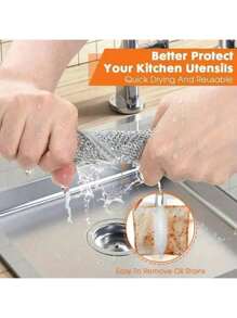 30/20/10/5 Stück Magische Reinigungstücher, beidseitig verstärkt mit Metalldraht, Küchen-Geschirr-Topf-Spültücher, Reinigungstücher