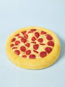 PETSIN Plush Dog Toys Doughnut Pizza Shape Pet Squeaky Toys For Small Large Dogs Cleaning Teeth Puppy Chew Sound Toys Pet Supplies - Multicolor - View 5