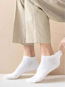 10/20/30 زوج جوارب قارب أساسية للرجال، جوارب أعمال للرجال، متينة، من البوليستر قابلة للتنفس، قصيرة الكاحل، ماصة للعرق، مضادة للروائح الكريهة، مريحة للربيع والصيف