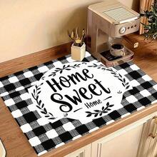 1 pezzo Copri fornello con motivo dolce di casa, resistente ai graffi e al calore, adatto per fornelli elettrici in vetro, copri fornelli, copri asciugatrici, asse da stiro, macchine da caffè e altri elettrodomestici domestici, decorazione per la cucina di casa, feste di vacanza, regali per coppie, il miglior regalo per gli amici, facile da pulire, senza elettricità.