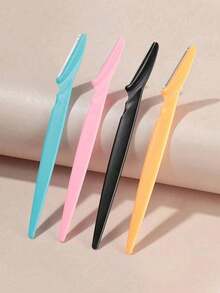 10-Piece Multifunctional Eyebrow Trimmer, Not Only Can Trim Eyebrows, But Also Can With Fine Facial Hair. Sharp Eyebrow Trimmer, Easily Trims Messy Eyebrows And Creates Exquisite Eyebrow Makeup. It Is Small And Portable, Safe And Scratch-Free. Even Novices Can Easily Use It. It Is Suitable For Holiday Gifts. - Multicolor - View 6