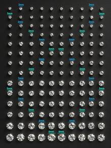 140 Stücke/40 Stücke/20 Stücke modisches Schmuckset mit Strass-Ohrringen für Herren, geeignet für den täglichen Gebrauch, Urlaubsgeschenke, einfacher Schmuck