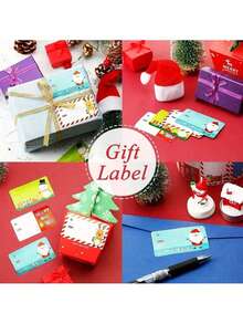 500pcs/Roll, 200pcs/Roll, 12pcs/Sheet Christmas Santa Claus Stickers Self-Adhesive Labels Christmas Birthday Holiday Gift Decoration, Merry Christmas Stickers Christmas Themed Stamp Labels Stickers DIY Gifts Baking Packaging Envelopes Stationery Decoration