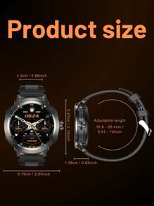 EFFEOKKI EFFEOKKI Sport Smartwatch With Earphones - 1.46" Round Screen, Zinc Alloy Bezel, NFC, Wireless Calling, Multiple Sport & Fitness Modes, Great Gift For IPhone & Android Phone Users