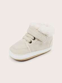 Grube, polarowe buciki dla niemowląt, odpowiednie dla dzieci w wieku od 3 do 6 miesięcy, do 8 miesięcy, ciepłe i amortyzujące