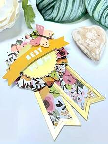 Ribbon Rose Metal Cutting Die - Silvery Fantasy-Themed Scrapbooking & Stamping Tool For DIY Paper Crafts