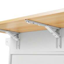 Dining Room Sideboard, 112x40(70)X94, White, Solid Wood Folding Top With Storage Doors, Wheels And Replaceable Solid Wood Legs, Suitable For Kitchens And Dining Rooms - 1 - View 6