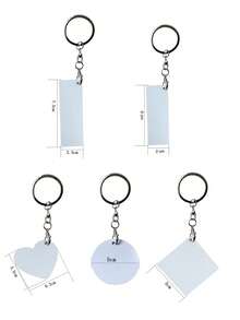 1pc Customized Metal Keychain, Heat Transfer Printed Photo & Text Double-Sided Round Metal Keychain, Graduation/Anniversary Gift Suitable For Mom, Dad, Family, Friends, Classmates, Roommates, Best For Holidays,Trinkets - Multicolor - View 10
