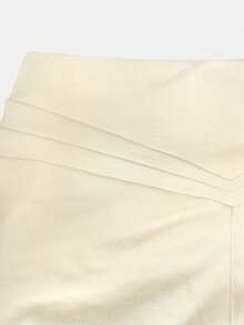 Women's High Waist Stretchy Dress Pants - Slim Fit Work Pants With Tummy Control, Breathable Office To Casual Trousers For Business & Date Night - Beige - View 7