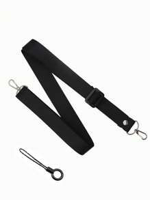 1 pieza Cordón ajustable de color liso para mujer, estilo moda, correa de cuello tipo bandolera