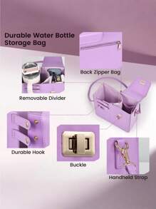 1 قطعة - حقيبة حمل عبر الجسم لتخزين كوب الماء للاستخدام الخارجي، مع حامل زجاجة المياه الرياضية للنساء، محفظة مع جيب لزجاجة المياه متوافقة مع معظم أنواع زجاجات المياه، حقيبة حمل (متعددة الألوان)، (قد تكون بعض الأجزاء عشوائية)، ضروريات العطلات، الخريف، ، هالوين، عيد الميلاد، الكرنفال، اليوم الوطني، الخريف، عيد الاستقلال