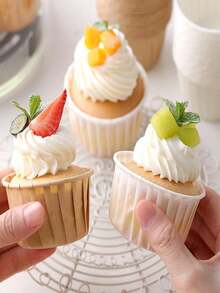 100 chiếc giấy lót bánh cupcake màu cà phê chủ đề Halloween, cốc giấy nướng bánh mini, cốc bánh muffin dùng một lần, cốc giấy đựng bánh, dùng để tự làm bánh tráng miệng, thích hợp cho đám cưới, tiệc sinh nhật (màu nâu). Cốc nướng bánh Halloween/Giáng sinh, 50 chiếc giấy lót bánh cupcake màu trơn. - Nhiều màu - Xem 5