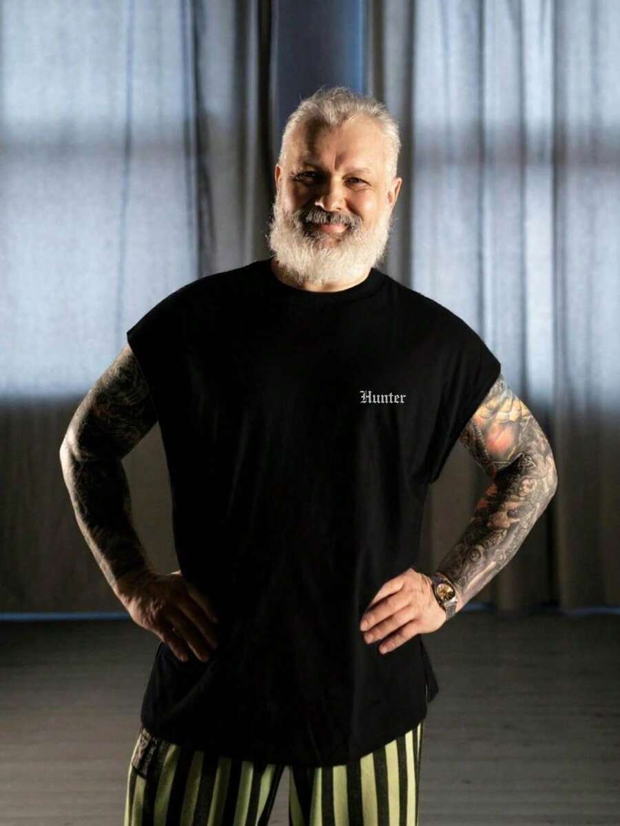 Oversized Tank Top 100% Cotton 30.1 Combed With 17 Colors Available From P To G6 - Black - View 1