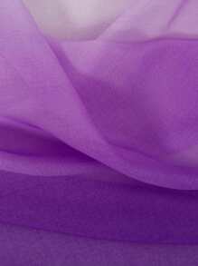 2pcs Gradient Sheer Curtains, Grommet Top Window Drapes, Window Treatments For Bedroom Living Room, Home Decoration, Room Decoration - Purple - View 4