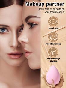 30件套化妆刷海绵套装，含化妆包，旅行化妆包，适用于液体、膏状和粉状化妆品 - 包括抛光刷、晕染刷和面部刷，化妆刷套装，化妆刷套装，化妆刷套装，全套化妆工具，化妆刷套装，化妆刷套装，化妆礼盒套装 - 粉色 - 查看 8