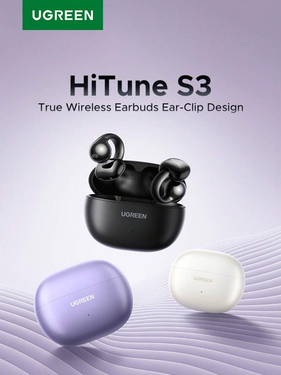 UGREEN HiTune S3 蓝牙 5.4 无线耳机，IPX5 防水，单麦克风降噪，开放式蓝牙耳机 - 彩色 - 查看 1