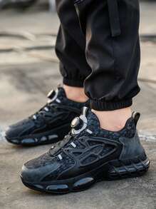 钢头工作鞋，带旋转按钮，防砸、防刺、防滑，通勤运动鞋，适合日常穿着、仓库、园艺、锻造车间、户外作业、建筑工地等场所，室内外抗冲击安全鞋，户外探险徒步鞋，稳定减震运动跑鞋，圣诞节