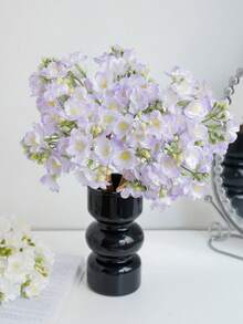 4pcs/Lot Jasmine Artificial Silk Jasmine Flower Bouquet, Home Decor & Photography Props Fake Flowers