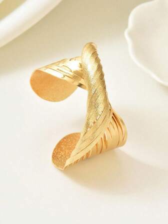 Minimalistisk bohemisk stil justerbar geometrisk linjedekor bred armring