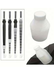 غطاء مظلة بلاستيكي مقاوم للماء قطعة واحدة، كم مظلة قابل للتلسكوب مع واقي من التنقيط، شفاف، محمول، مقاوم للماء وقوي، سهل التخزين، مناسب للسفر والاستخدام الخارجي