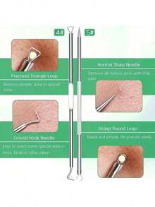 1个女士黑头去除器毛孔吸尘器，3档吸力黑头导出毛孔清洁器 - USB充电成人面部毛孔清洁套装，多功能清洁工具 - 銀色 - 查看 6