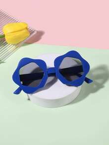 1 Peça Óculos de Sol Acrílicos Boêmios Fofos com Armação Floral para Meninos e Meninas de 9-14 Anos, Moda Eyewear para Piquenique e Passeios de Verão