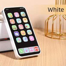 1 件儿童逼真苹果智能手机音乐手机，多模式触摸屏，男孩和女孩的益智玩具，生日礼物 - 彩色 - 查看 13