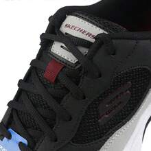 Skechers 男款休閒鞋 D'LITES系列復古綁帶運動鞋戶外日常輕鬆舒適休閒運動鞋51706-BKGY - 黑色/灰色 - 查看 7