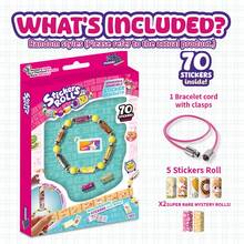 贴纸手链 - DIY 贴纸首饰套装，包括迷你贴纸。这是儿童节、节日礼物、新年礼物和圣诞节礼物的完美礼物。 - diy貼紙手鍊 - 查看 9