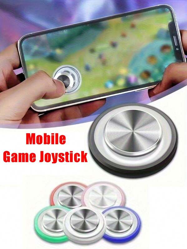 Universal Mobile Game Controller - Compatible With IPhone/IPad/Android Smartphones And Tablets - For Smartphones, Suction Cup Joysticks For Handles - Great For Smartphone Games