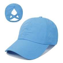 1pc Quick Drying Ponytail Baseball Cap, Sun Protection Cap, Women's Sports Cap, Camping Cap, Hiking Cap - Multicolor - View 17